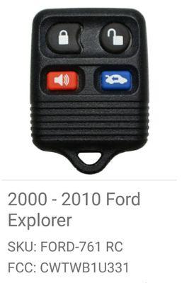 Ford remote, we sell em!!