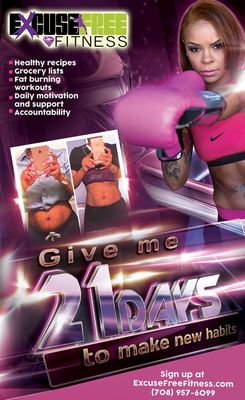 Give me 21 days to help you kick start your fitness. Next challenge begins in June! Change your Mind, Change your Body