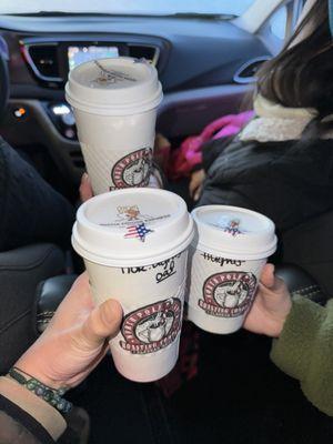 Picture of coffee cups after we received them!