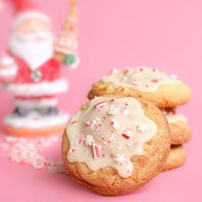 White chocolate peppermint cookie.