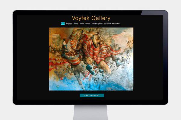 Website design for the artist Voytek