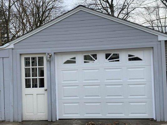 Could not be happier to have this new garage door! Can't wait for spring so I can clean the outside of the garage to match the door. :)