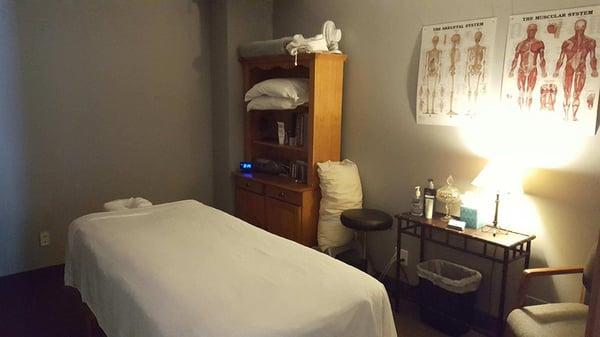 One of our three rooms for Massage Therapy.