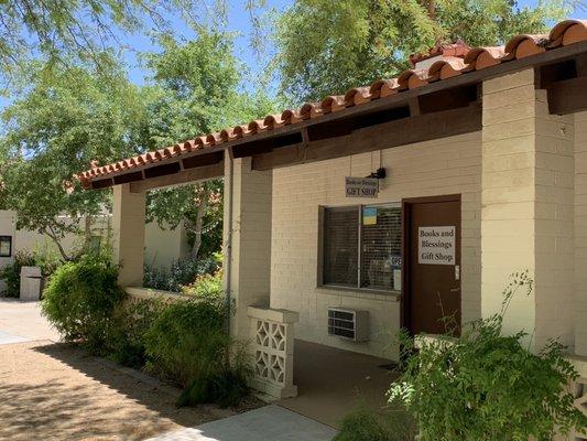 This bookstore is located on the property of the  Franciscan Renewal Center.