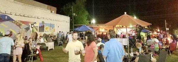 Outdoor bar and patio at The Rabbit Hole