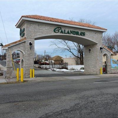 Calandra's Italian Village Entry Arch.