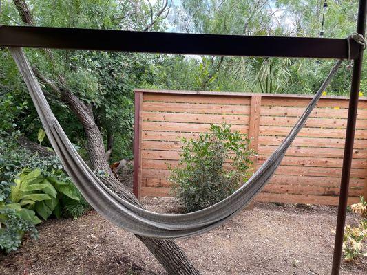 I relaxed in the hammock for a bit. It felt wonderful after the hot waters.