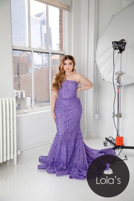 Madison modeling a gorgeous sequin Jovani gown!