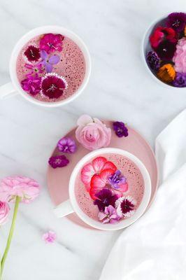 Rose & Berry latte!