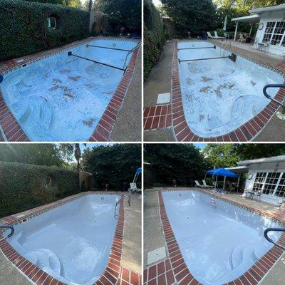 Swimming pool resurfacing