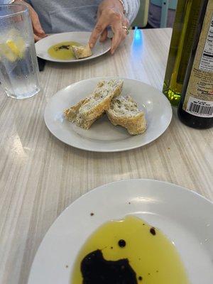 4 pieces of bread served before meal. Homemade