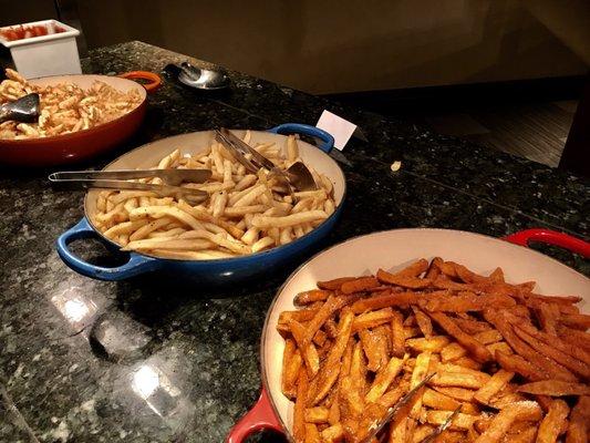 French Fry bar. Sweet potatoes were some of the best I've ever had!!