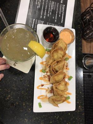 Maple bacon wontons featuring Long Island