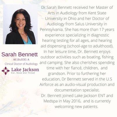 Sarah Bennett - Doctor of Audiology