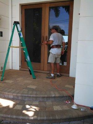 Pavers brick before cleaning