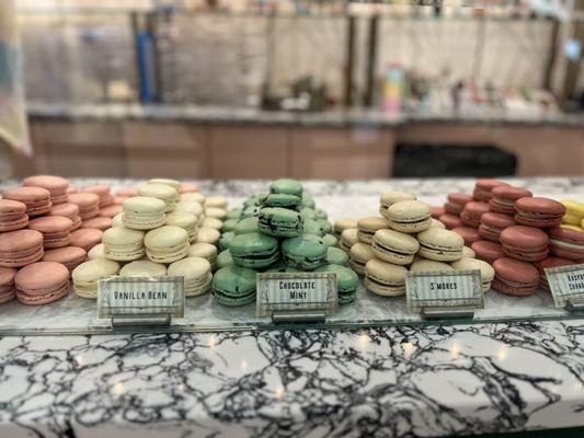 Macaroons perfectly displayed