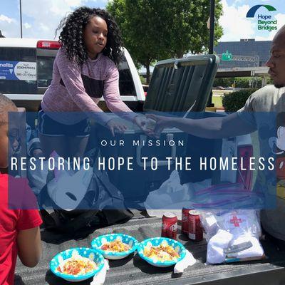 Join us on Saturdays to feed and minister to the homeless.