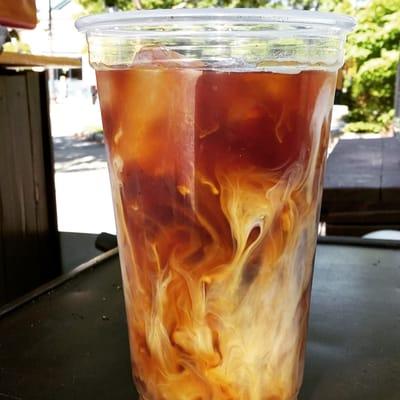 Super smooth cold brewed ice coffee