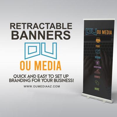 Banners, Retractables and many more options for attention getters.