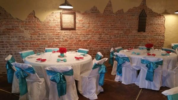 All set for a beautiful wedding reception!
 Visit our website at 1039broughton.com for more pictures and info!