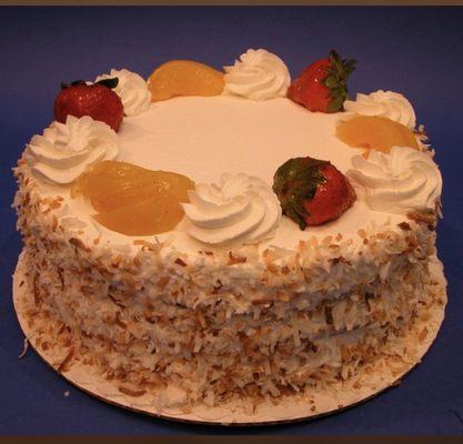 Peaches and cream cake !!!   Incredible !!!