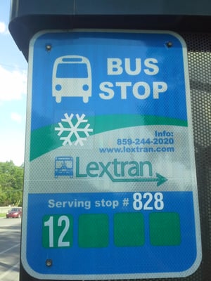 Lextran Bus Stop 828