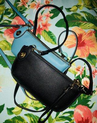 Luv these wristlet crossbody bags- big enough for a phone keys and compact!