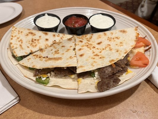 Gyro quesadilla