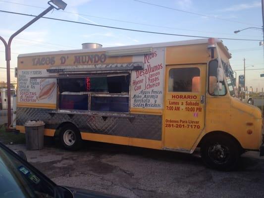 Food truck front view