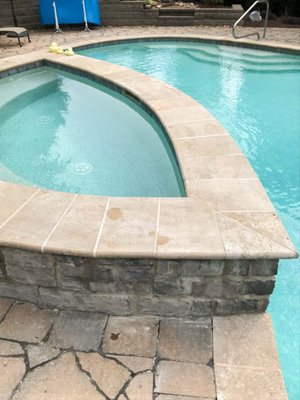 AFTER pool tile repair