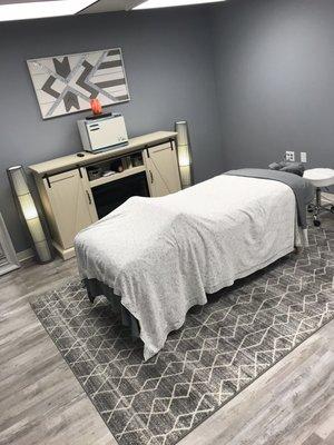 Massage treatment room