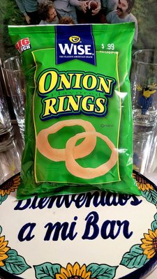 Wise Onion Rings 2oz Bag $0.99 (12/30/21). @WebsterLiquor #JerseyCity @WiseSnacks #OnionRings