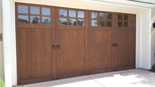 Carriage House wood garage door