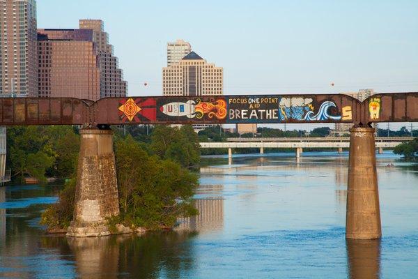 Lady Bird Lake in the heart of Austin.