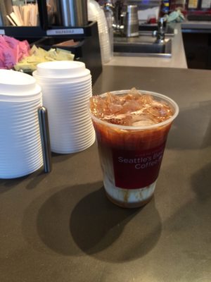 Iced caramel macchiato