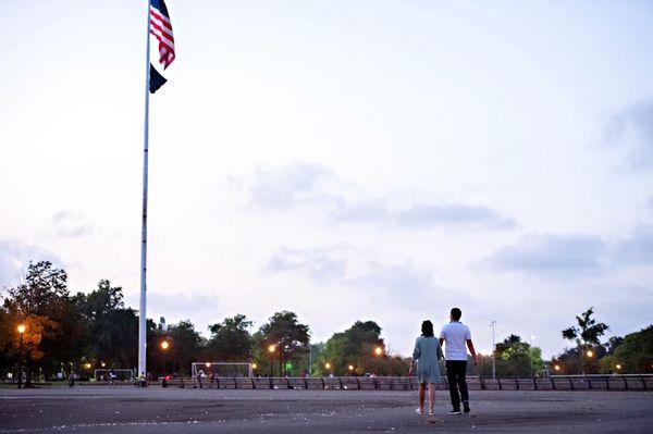 Love story, family photo shoot.  Location: Corona Park, Queens