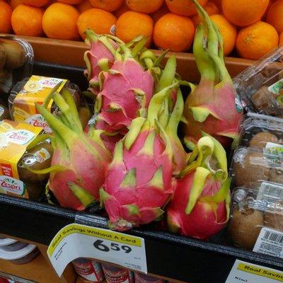 First time I've seen dragon fruit here.