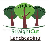 Logo Staight Cut Landscaping Design.Transform.Enjoy