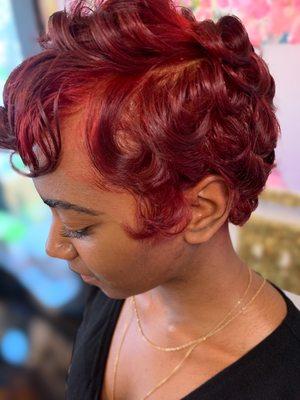 Red Hot Color ( natural hair)