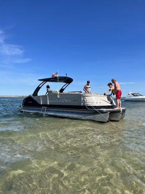 Beachin the boat