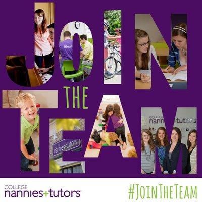 We are hiring stellar nannies, sitters and tutors.