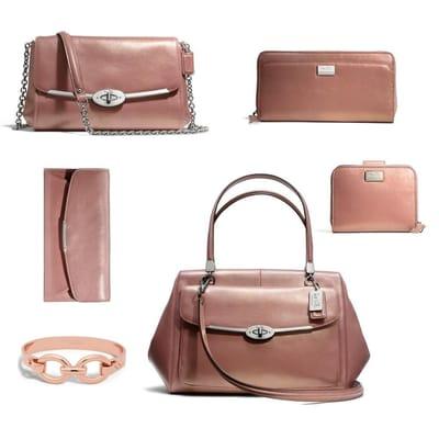 Coach Madison items in Rose Gold, Fall 2013.