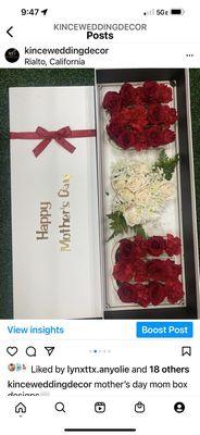 Mom luxury flower box