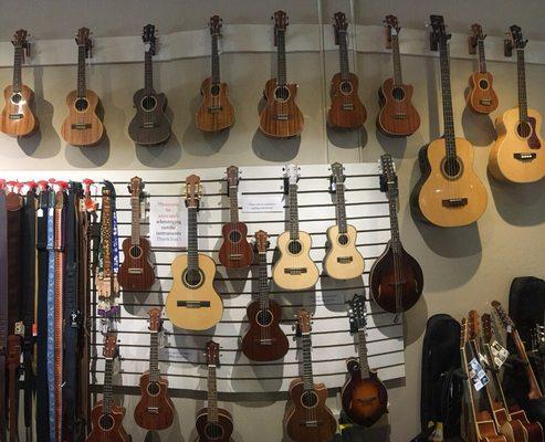 Variety of ukeleles