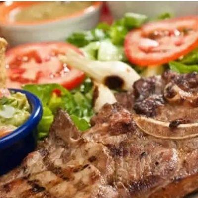 Carne asada con receta de la casa solo en rey restaurant