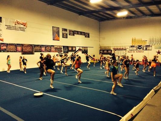 Kids working hard at clinics!