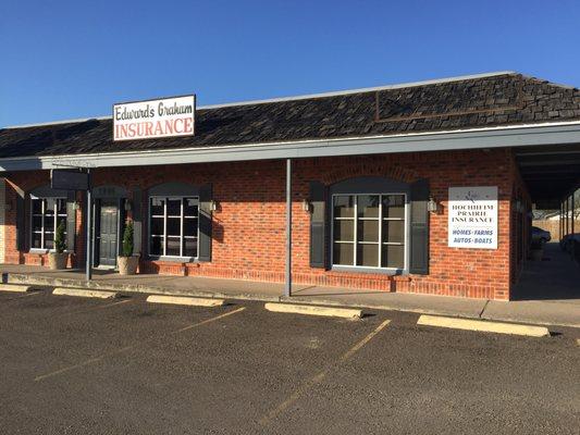 Here's our office at 1906 Veterans Blvd across from the Del Rio Civic Center.