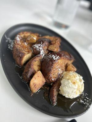 French toast with lemon butter