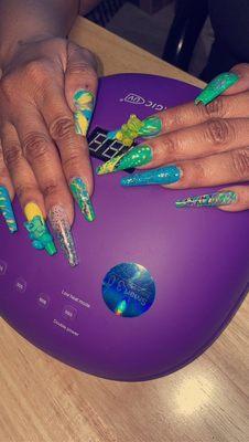 Gelly Full Set (Gel X) with Designs