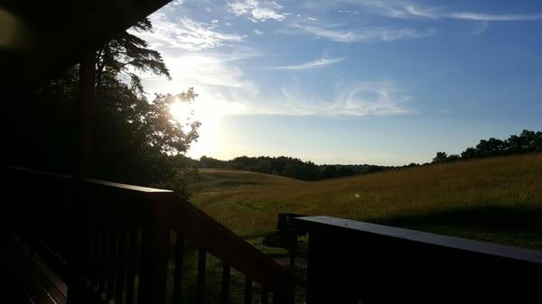 Blue skies from Free Bird Cabin